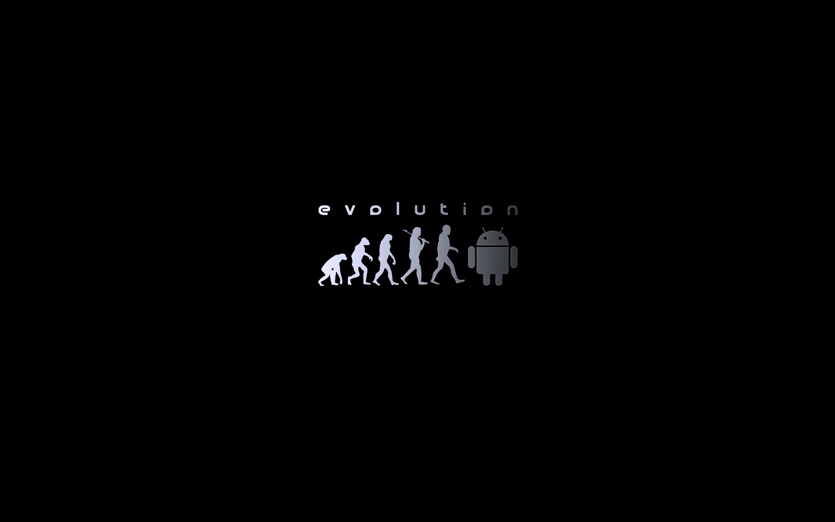 Эволюция по мнению Android обои