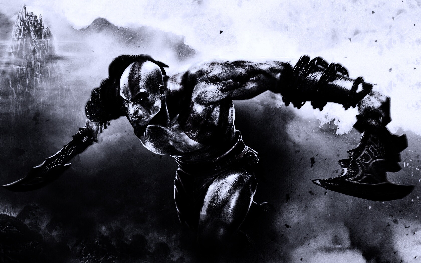 Герой игры God of War обои