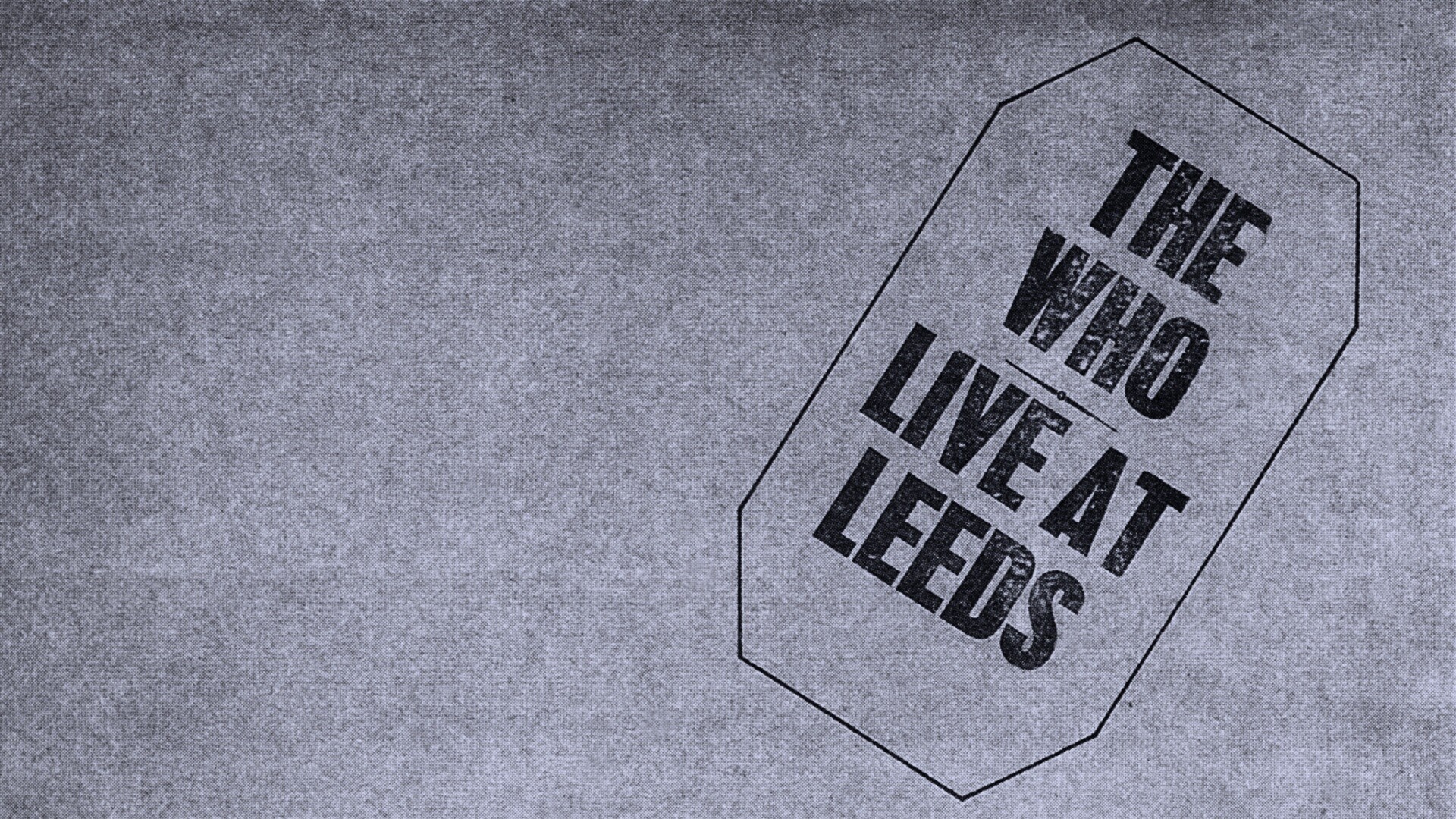 The who live at leeds обои