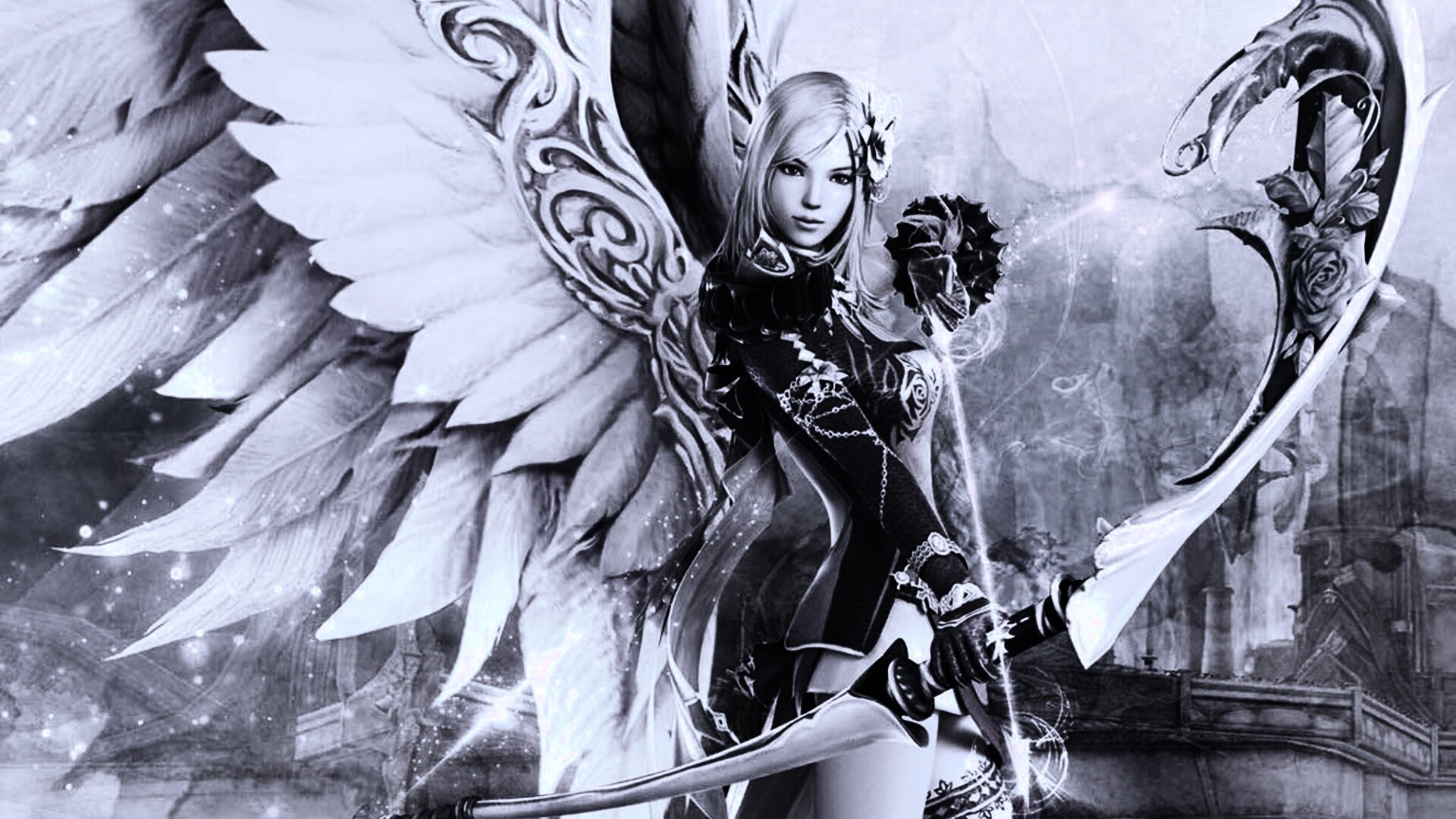 Эльфийка лучница из Aion обои