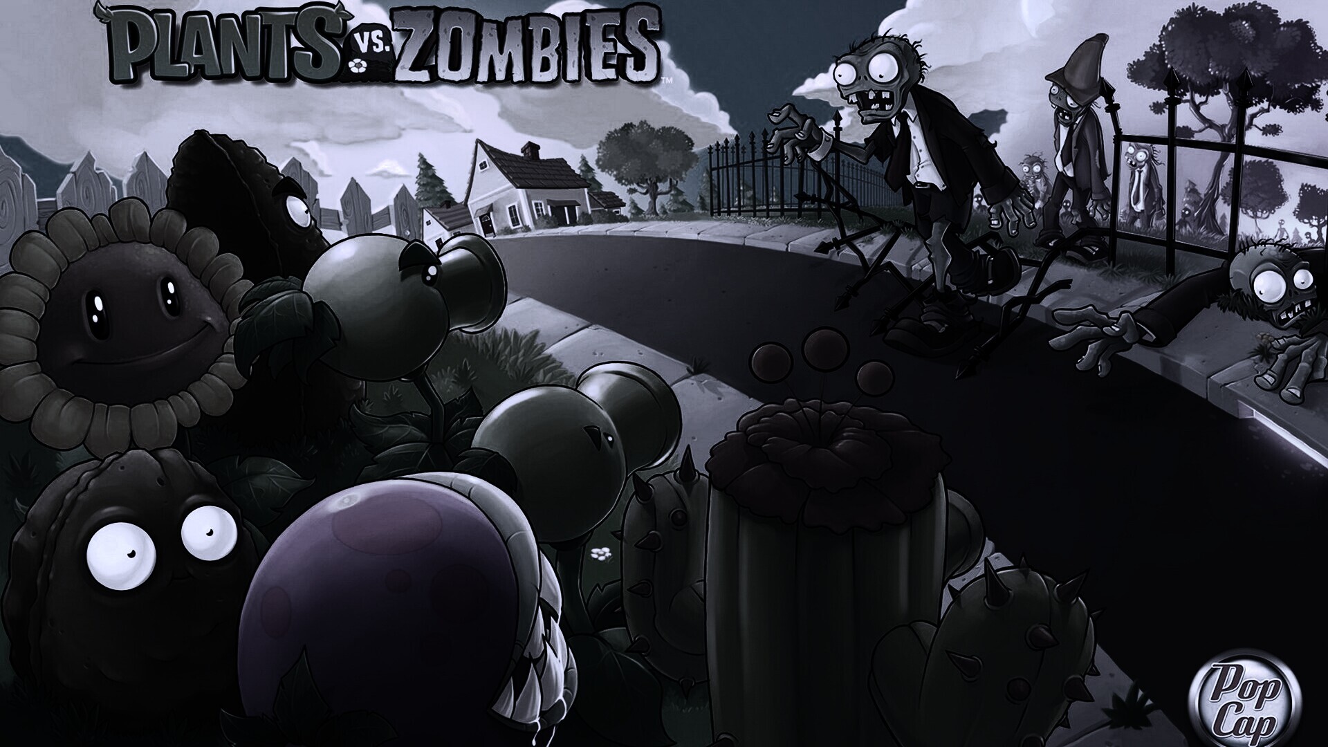 Plants vs zombies обои