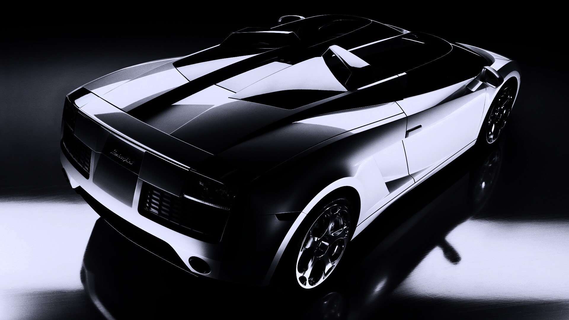 Светло-Серый Lamborghini (Сзади) обои