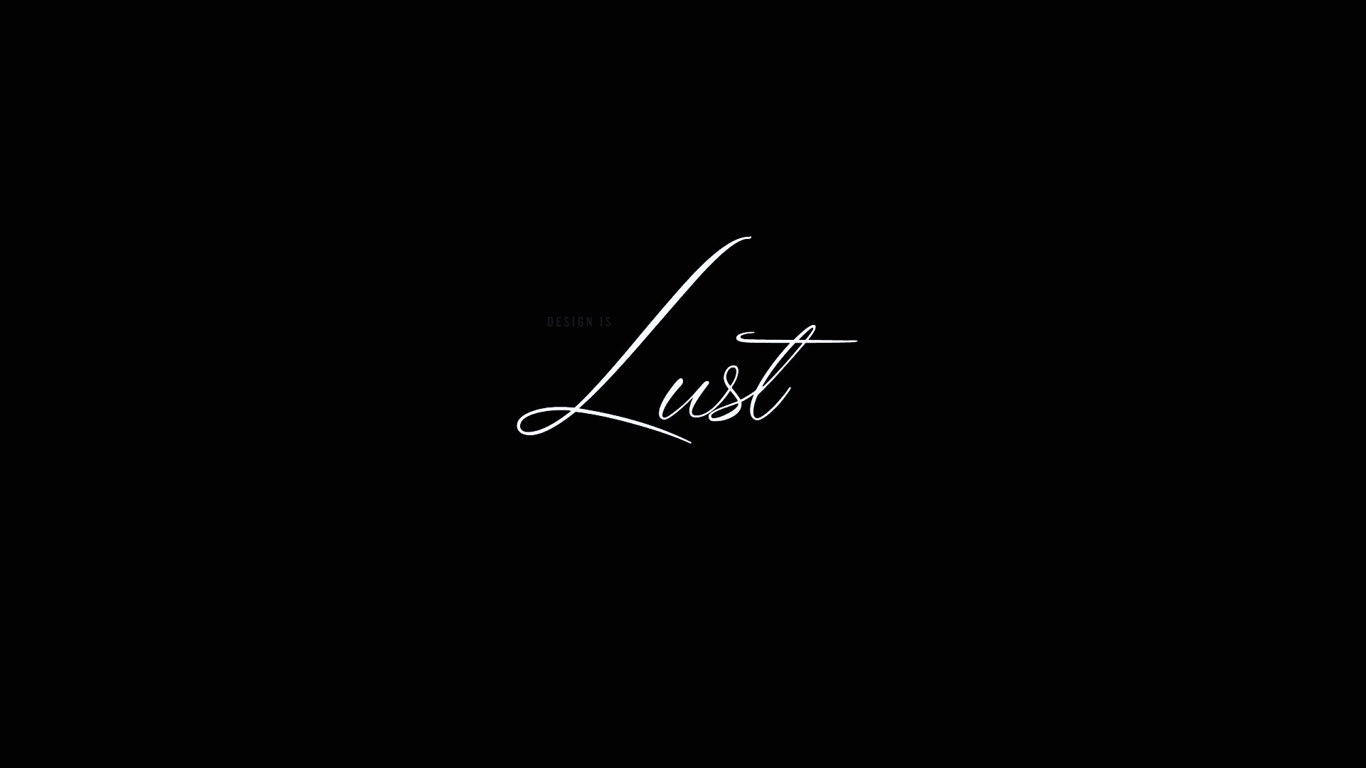 Design is lust обои
