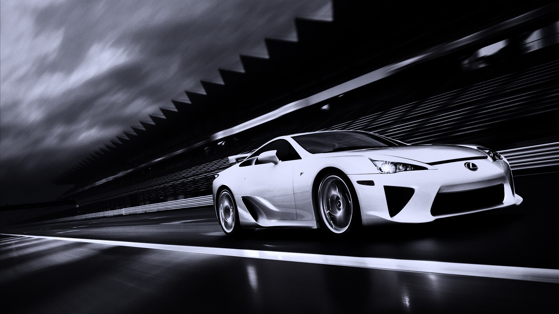 Lexus LFA на тарссу обои