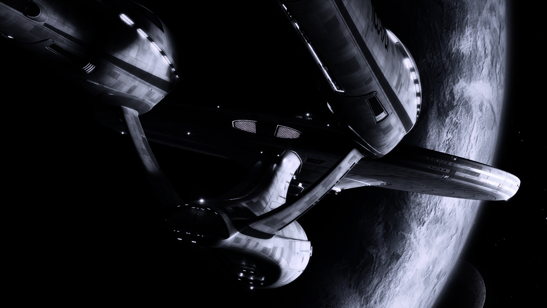 Космический корабль Enterprise из Star Trek обои