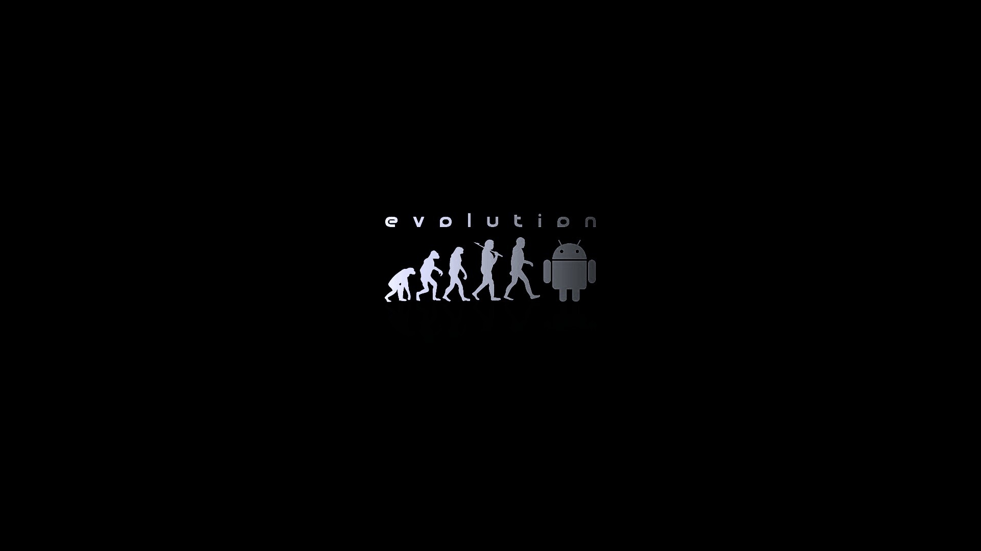 Эволюция по мнению Android обои