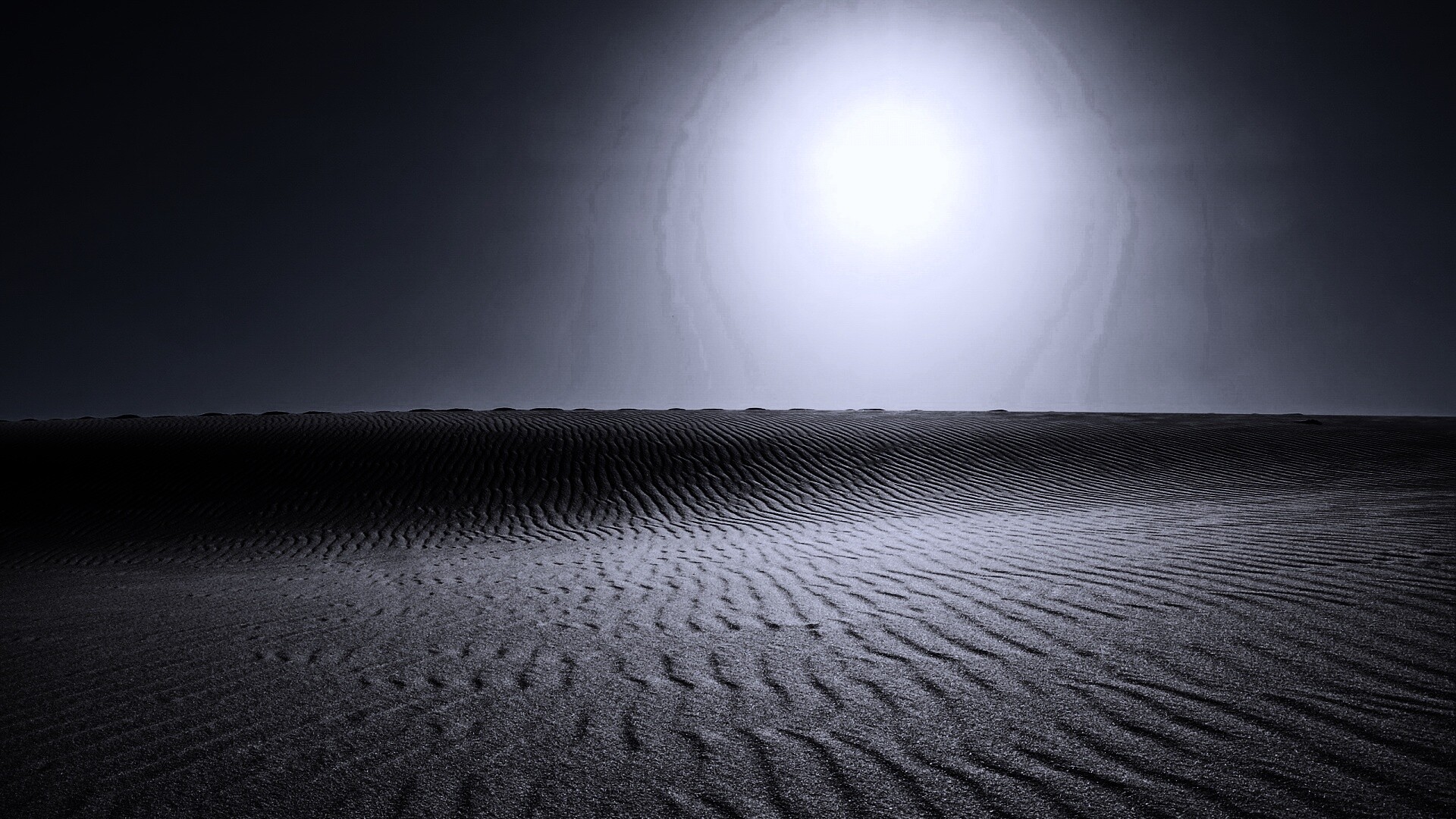 Чёрная пустыня ночь