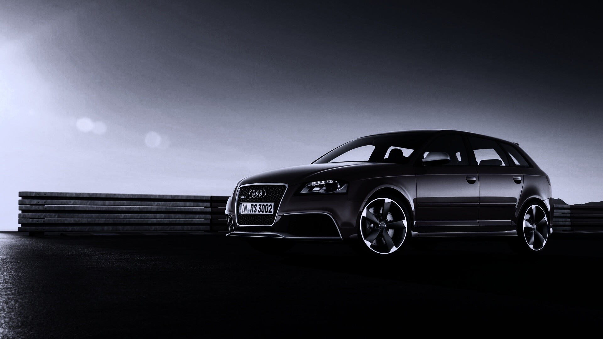 Фотосессия Audi RS3 на треке обои