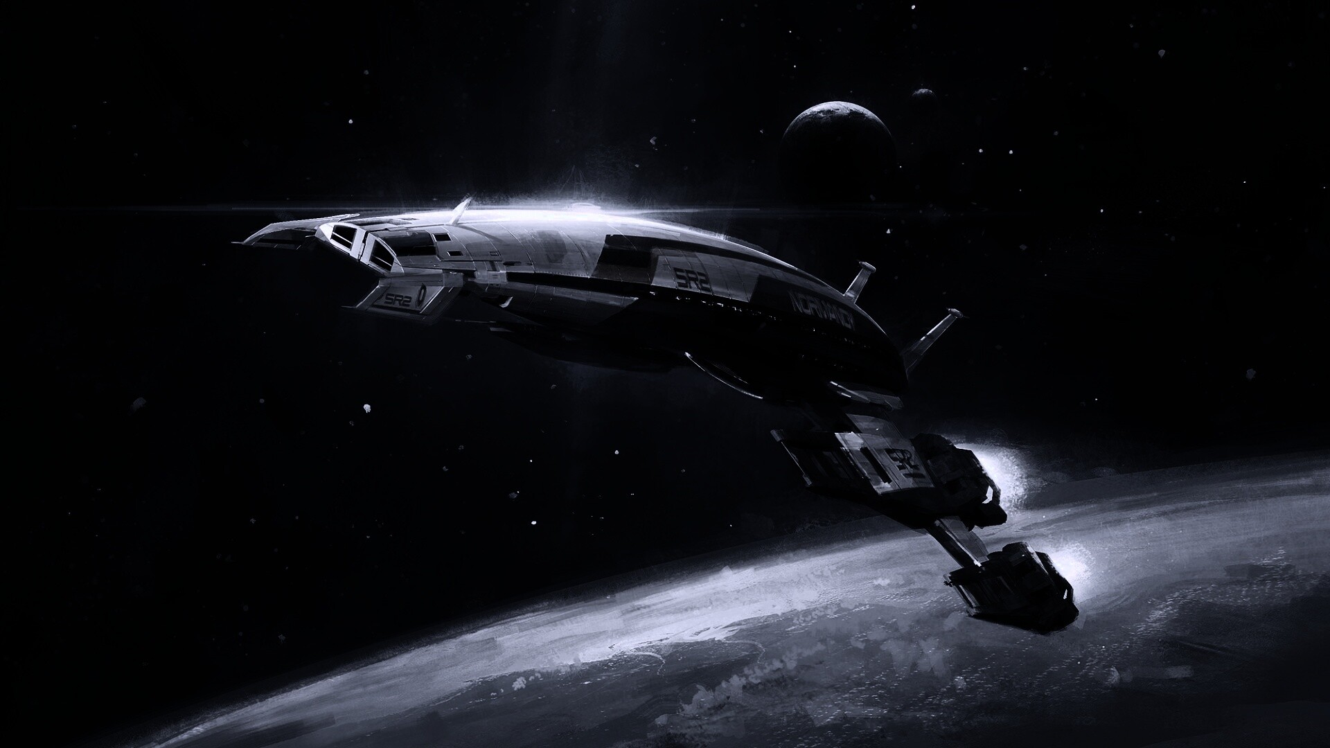 Корабль Normandy обои