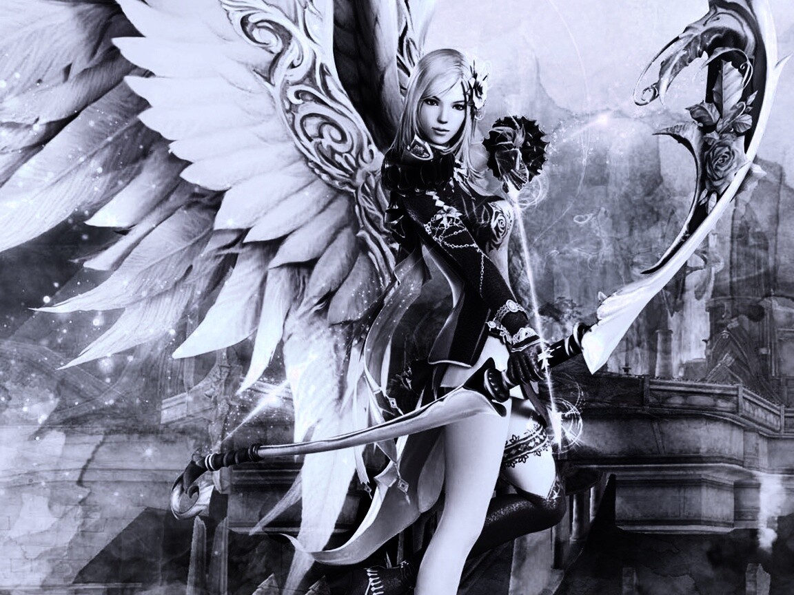 Эльфийка лучница из Aion обои