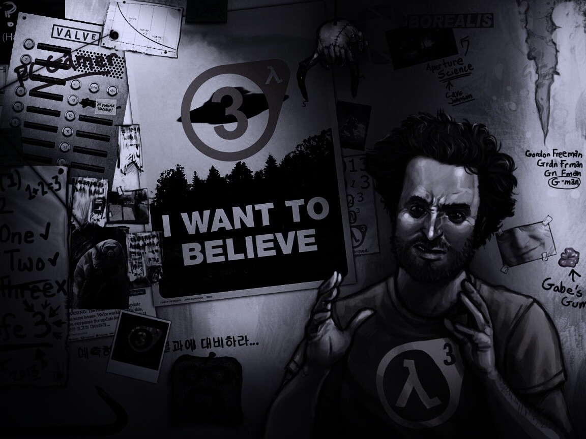 Half Life 3 - I want to believe обои