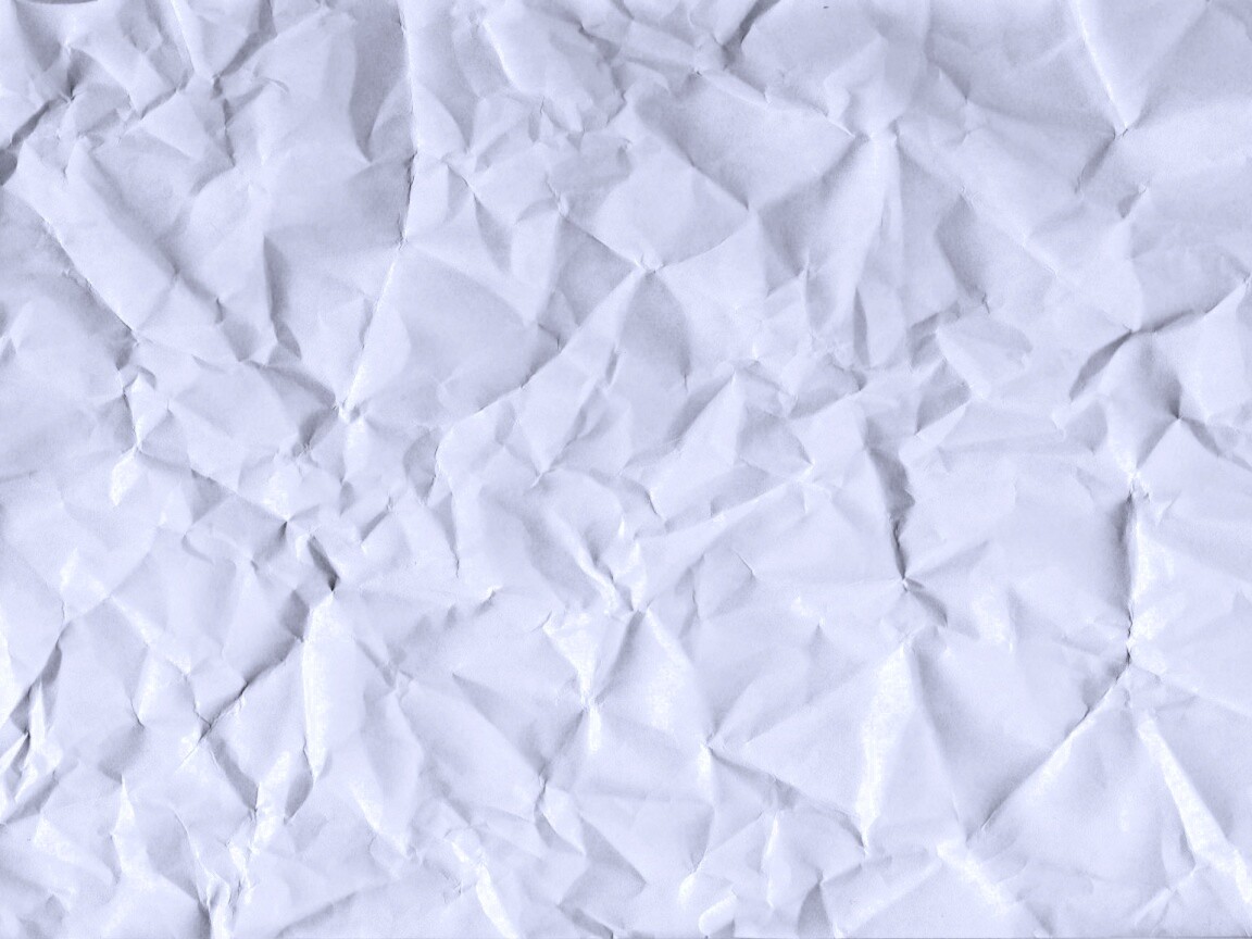 Мятый лист белой бумаги A4 обои