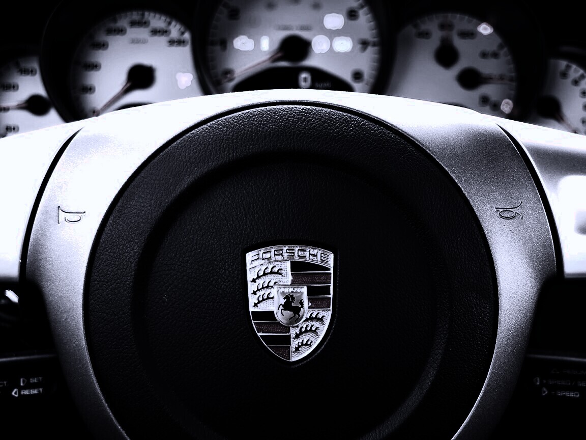 Руль Porshe обои