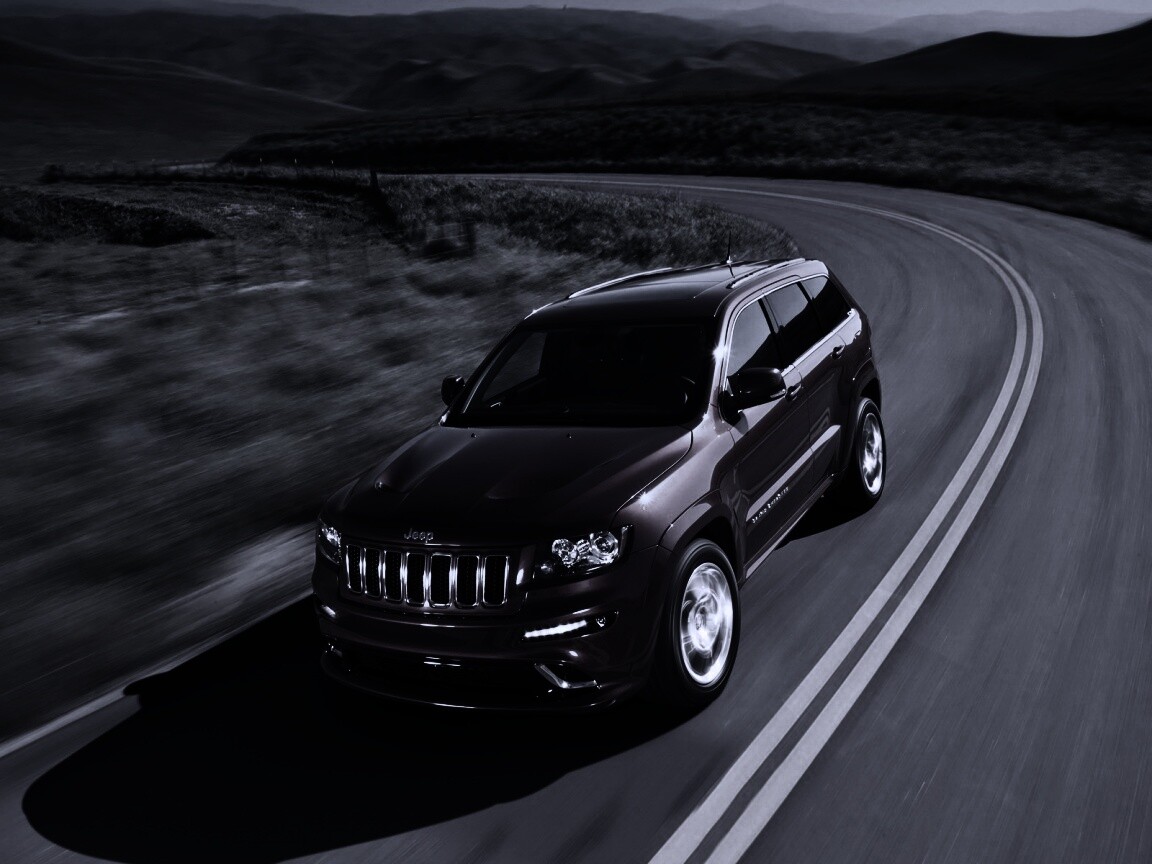 Jeep на дороге обои