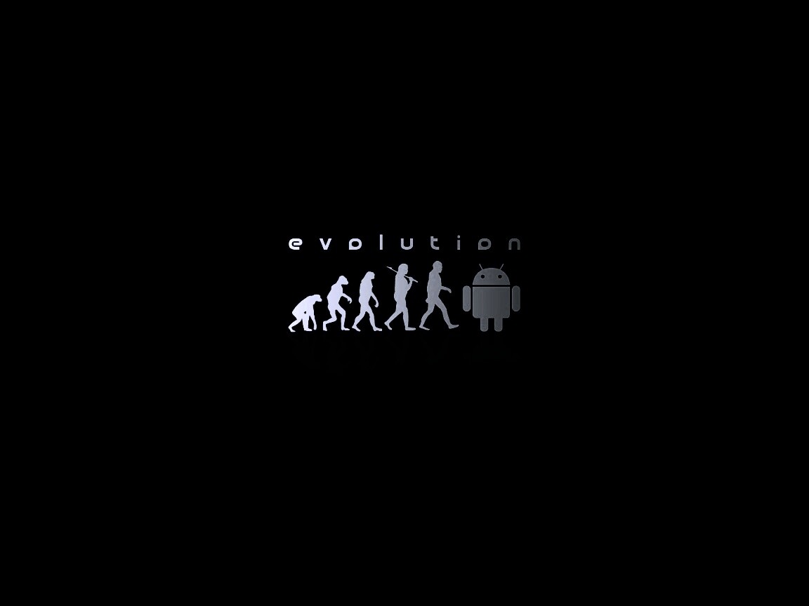 Эволюция по мнению Android обои