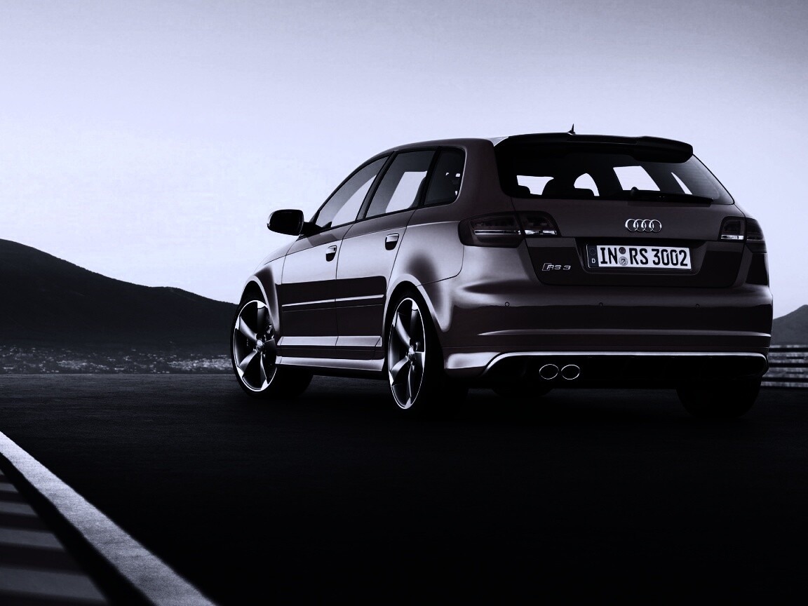 Audi модели RS3 сзади обои