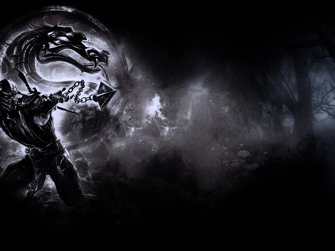 Бой SubZero и Scorpion из Mortal Kombat обои