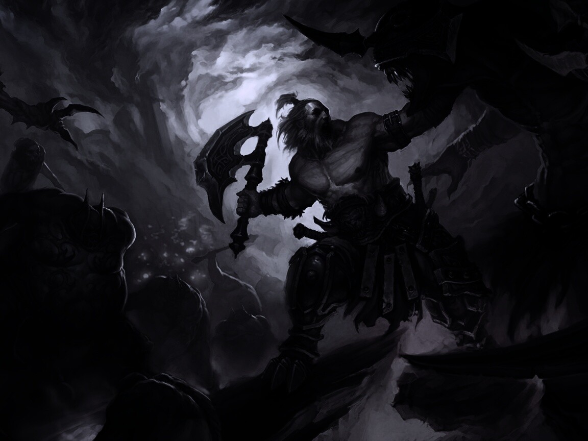 Варвар из Diablo 3 обои