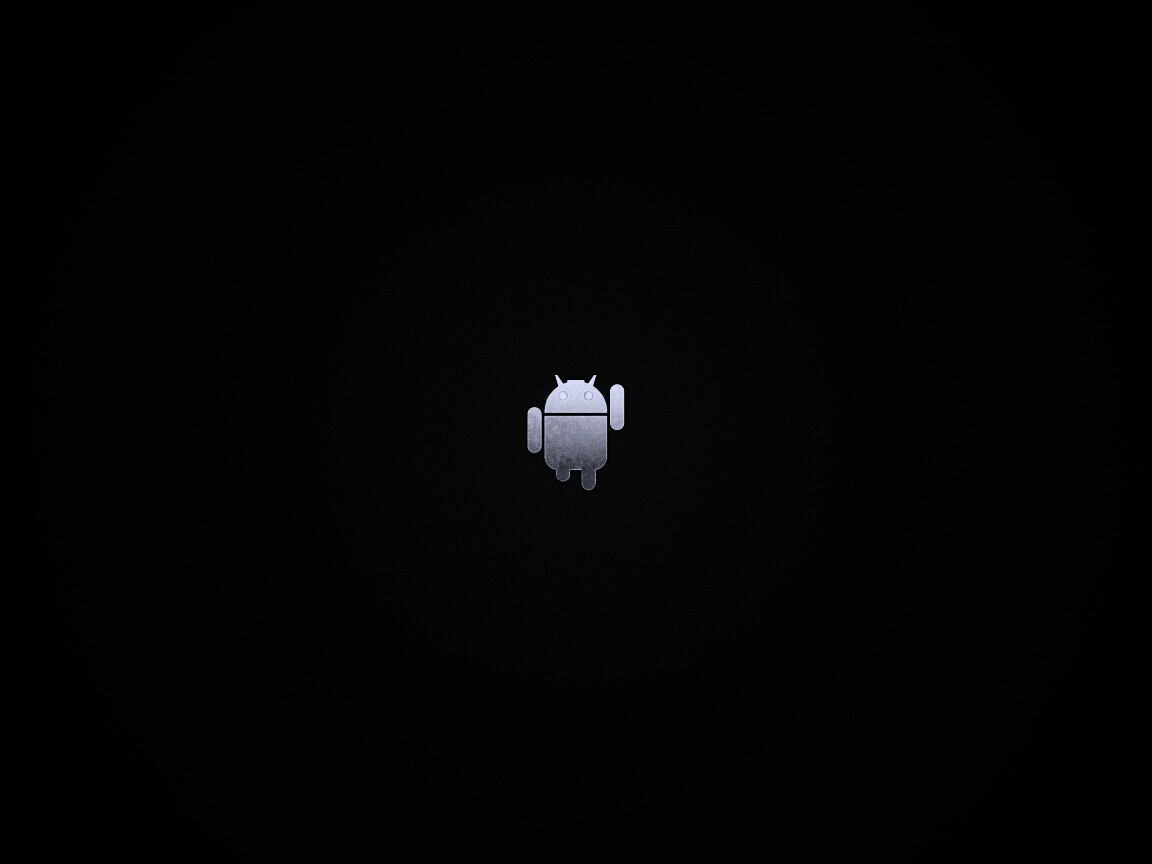 Логотип Android на зеленом фоне обои