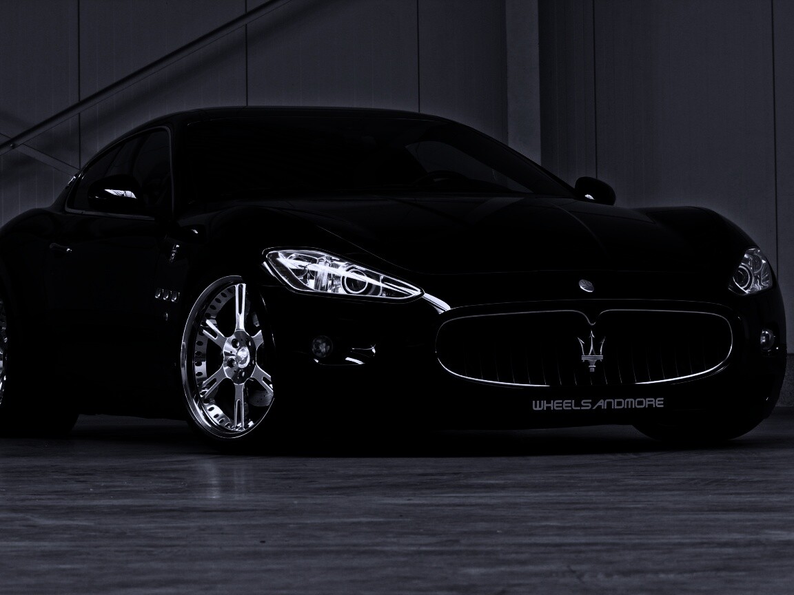 Черная мазерати Gran Turismo обои