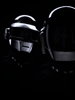 Daft Punk на темном фоне обои