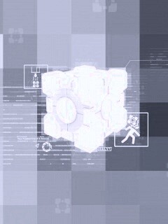 Высокотехнологичный куб из Портал обои