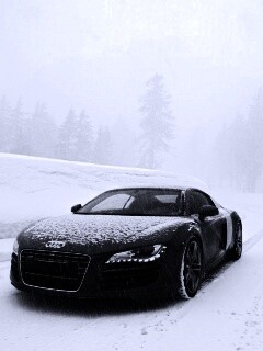 Audi R8 зимой обои