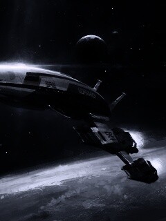 Корабль Normandy обои