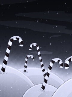 Леденцы в сугробах обои