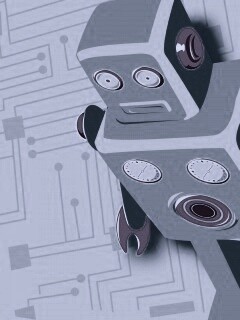 Векторный робот обои