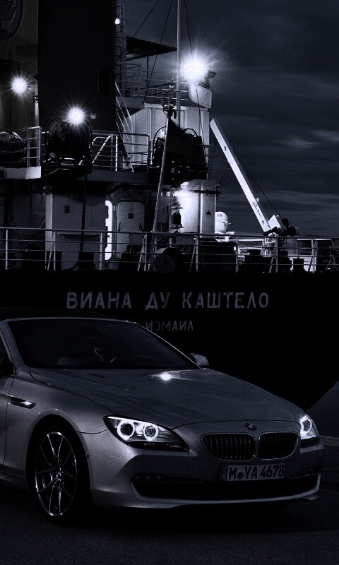 BMW 6 в порту обои