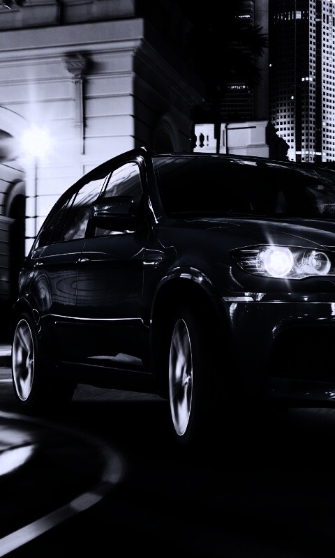 Синий кроссовер BMW обои