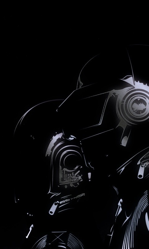 Яркий скетч Daft Punk обои