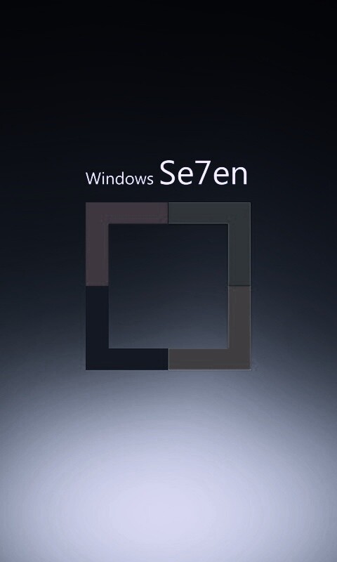 Квадратное лого Windows Seven обои