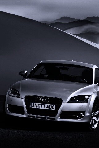Audi TT на фоне снега обои
