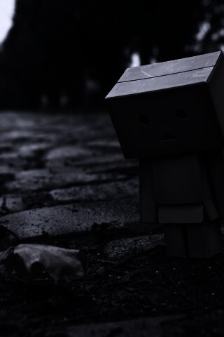 Danbo и первый осенний лист обои