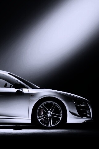 Audi R8 вид сбоку обои