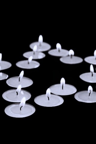 Звезда из свечек обои