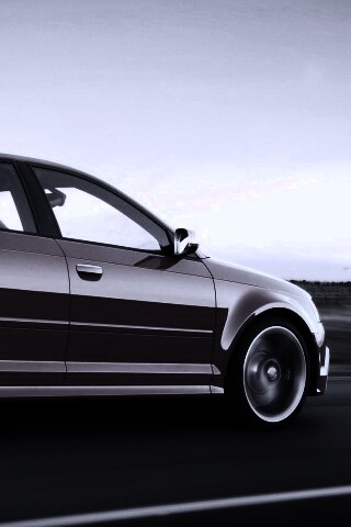Фотосессия Audi RS3 во время движения обои