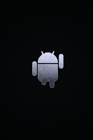 Логотип Android на зеленом фоне обои