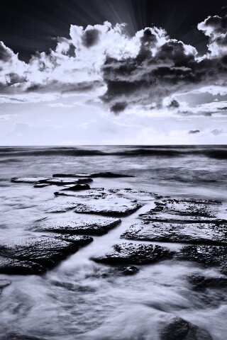 Море в HDR обои