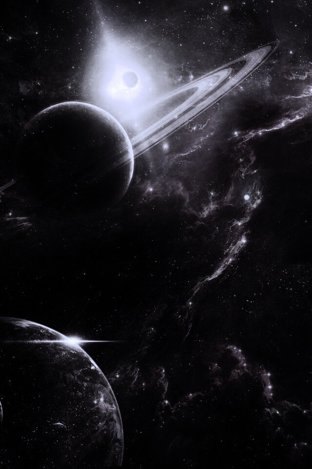 Красные оттенки космоса обои