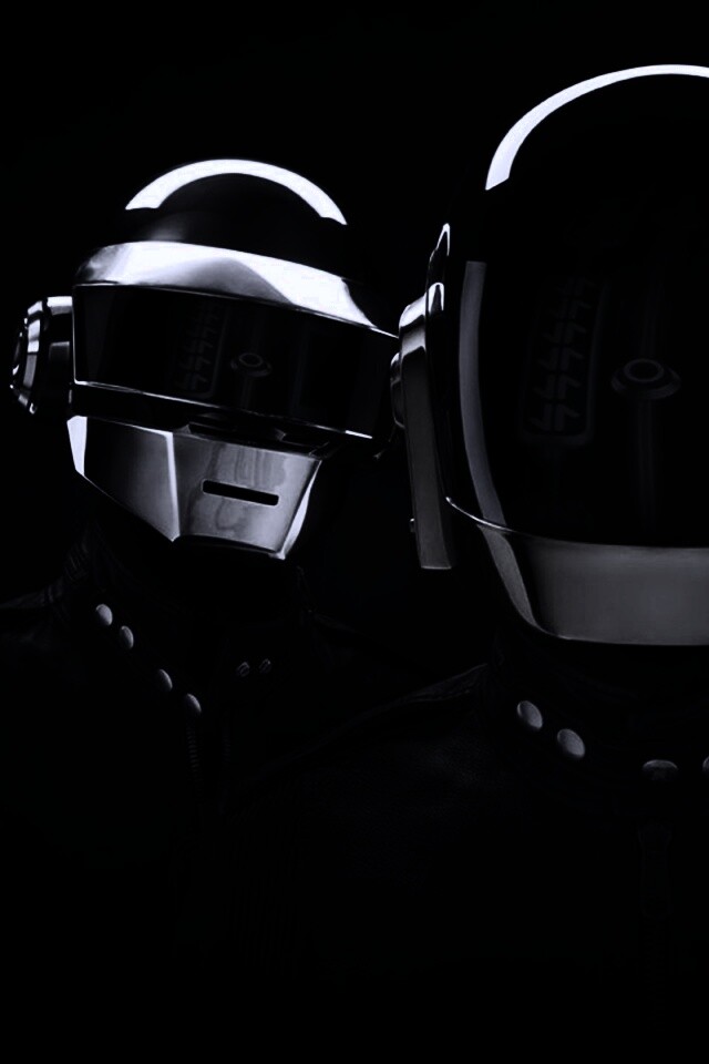 Daft Punk на темном фоне обои