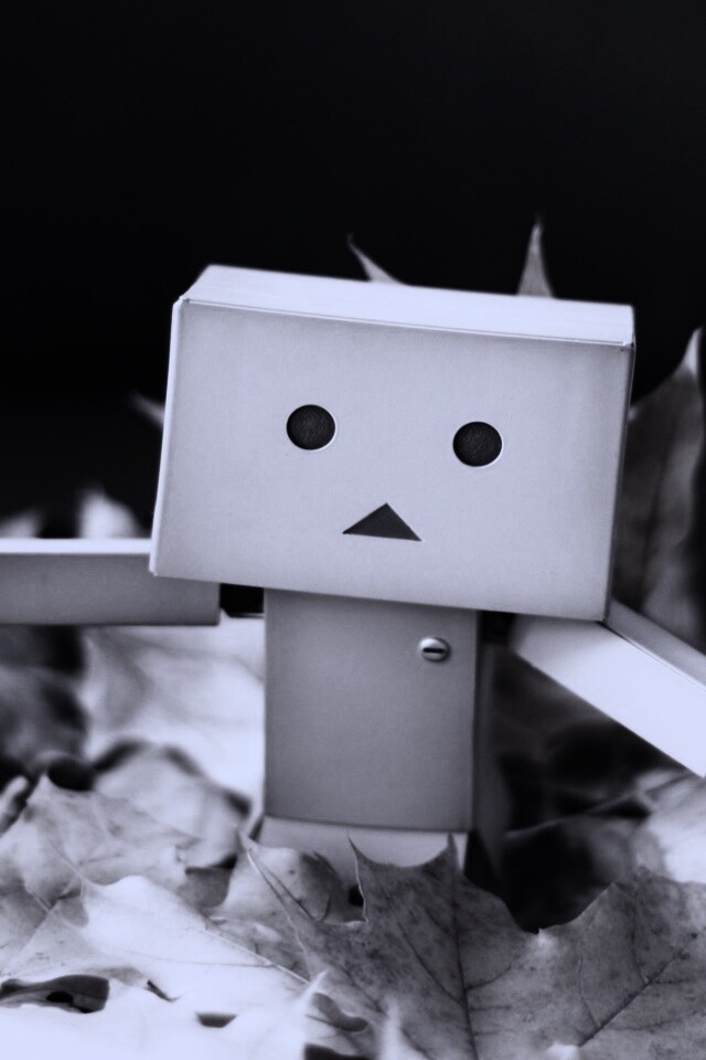  Yotsubato Danbo резвится листьях обои
