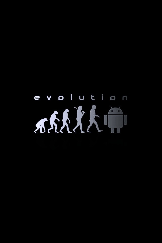 Эволюция по мнению Android обои