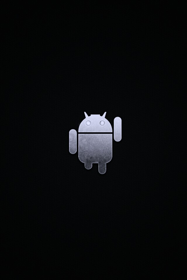 Логотип Android на зеленом фоне обои