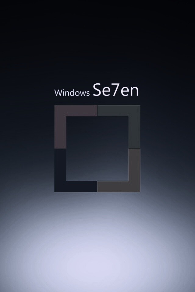 Квадратное лого Windows Seven обои