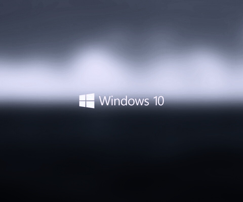 Windows 10 на синем фоне обои