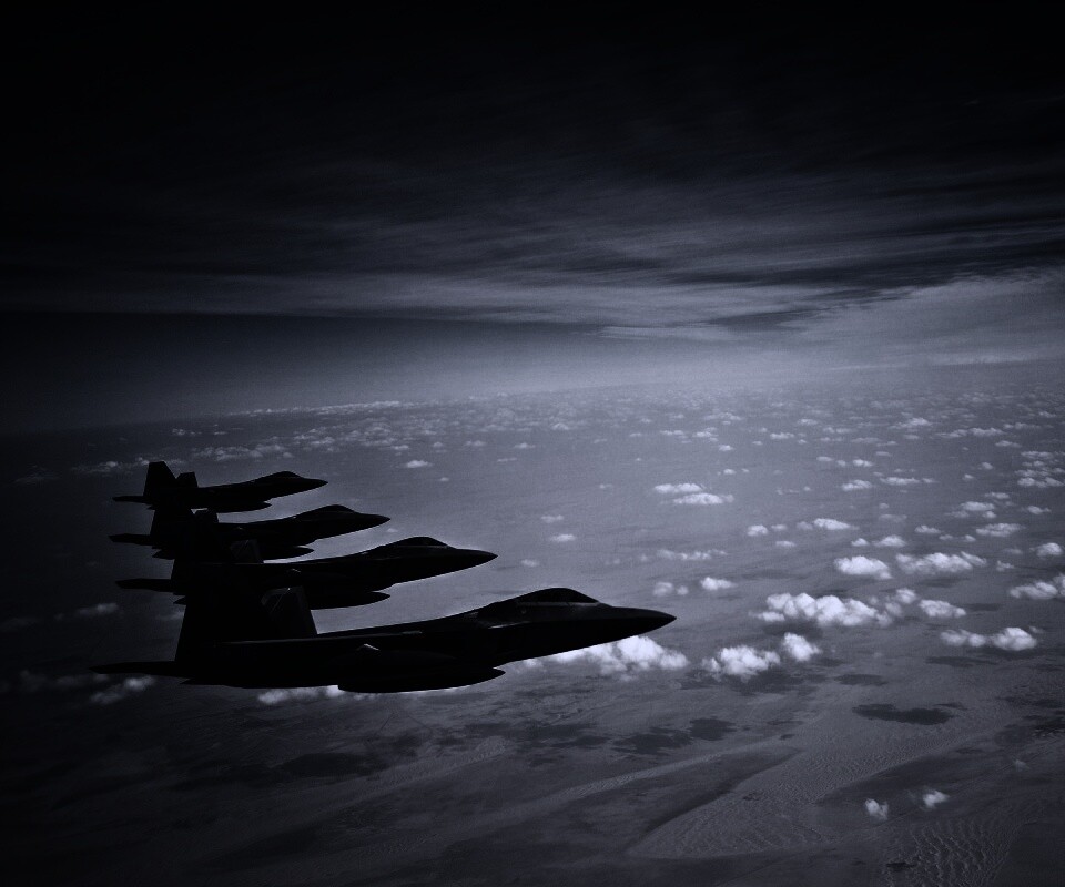 Ряд самолетов обои