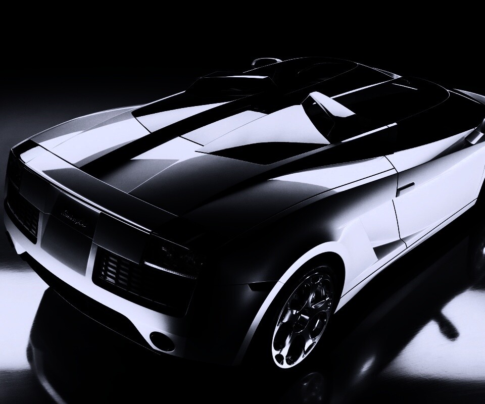 Светло-Серый Lamborghini (Сзади) обои